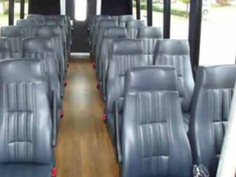 worth charter bus interior