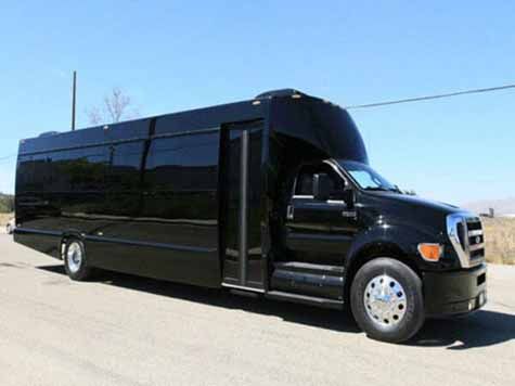 black bus exterior
