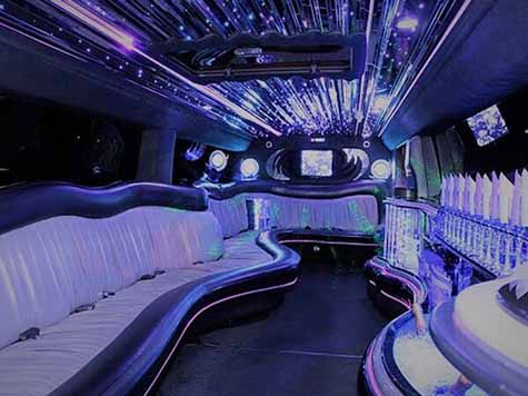 white hummer interior