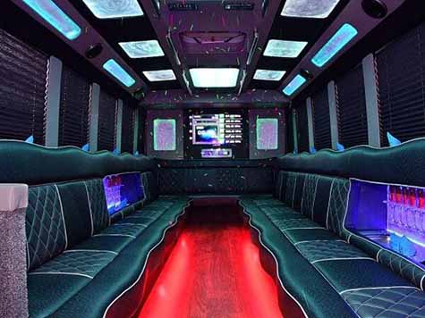 party bus laser lights