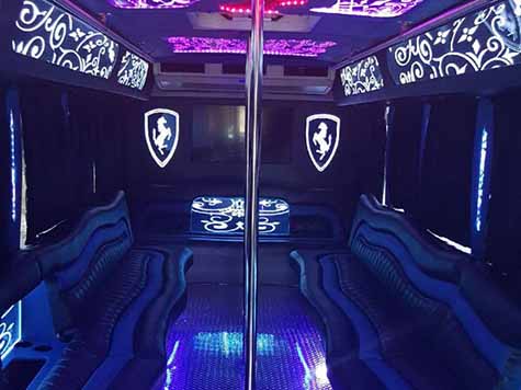 ft worth limo style bus